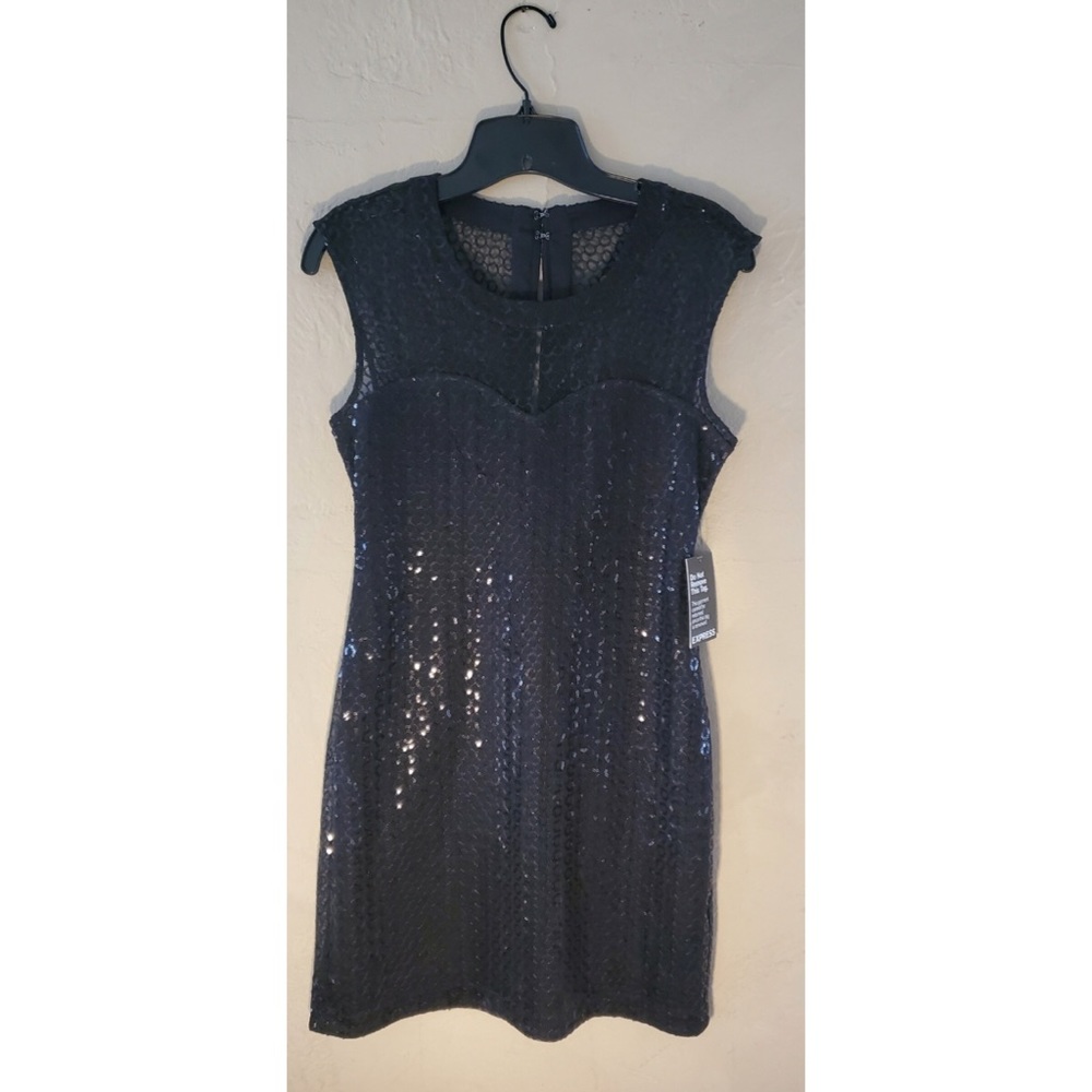 S/P Black Express Dress w/ Sequins